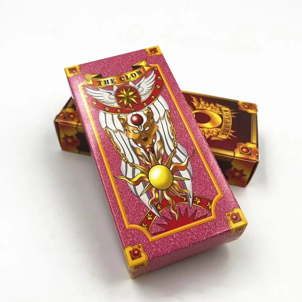 Anime Cosplay Card Captor Sakura KINOMOTO Clow Cards Tarot Prop Paper Poker Card Funny For Family Friend Party Xmas Accessori