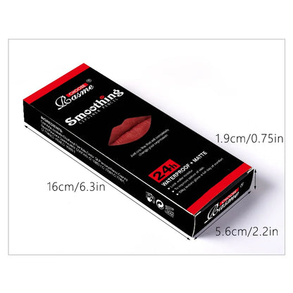 12 Pcs Long-Lasting Lipstick Set with Professional Lip Liner Pencil and Matte Lip Gloss for Women Valentine's Day Gifts