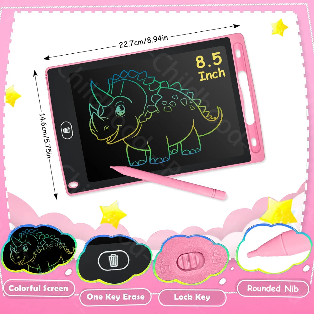 6.5/8.5/10/12 Inch LCD Writing Tablet Electronic Drawing Board Doodle Sketchpad Handwriting Pad Toys for Kids Birthday Gifts 