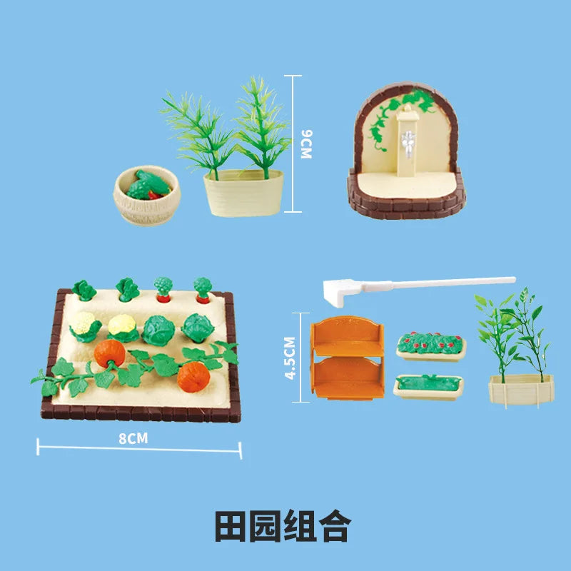 miniature items dollhouse furniture accessories living room bedroom supermarket shopping games family interaction doll kids t