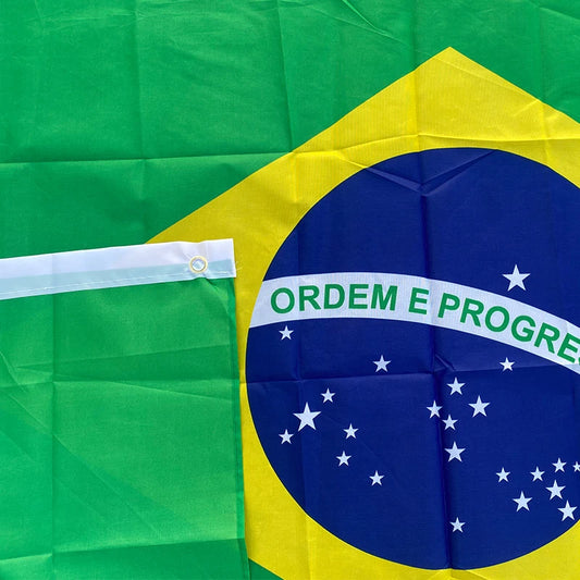 90+150cm 60*90cm Size Large Brazil Flag Hanging Polyester Digital Print Brasil Brazilian Banner for Celebration