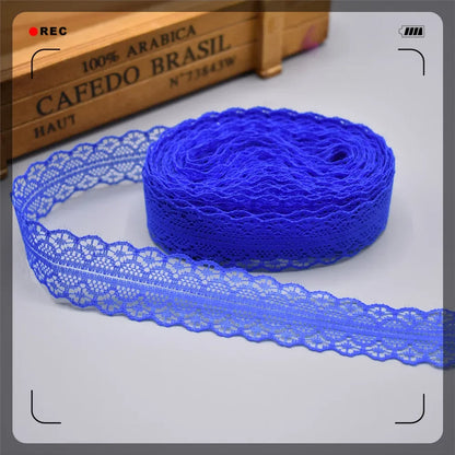 Lace Trim 10 Yards, 28mm Wide Lace Tape, Vintage Lace for Sewing, Scrapbooking, DIY Crafts, Floral Lace Ribbon Decoration - R