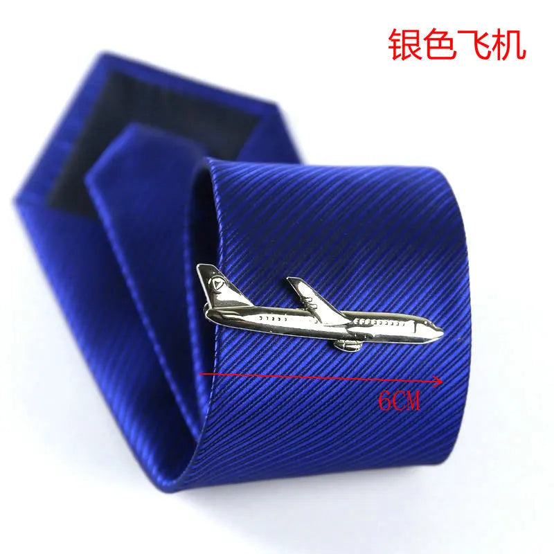 New Stainless Tie Clip For Men Classic Metel Tie Pin Copper Tie Bar Quality Enamel Tie Collar Pin Crystal Business Corbata - 