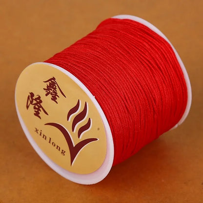 40m/lot 0.8mm Cotton Knotting Macrame Cord Nylon Thread String DIY Beading Braided Bracelet Jewelry Making - 11