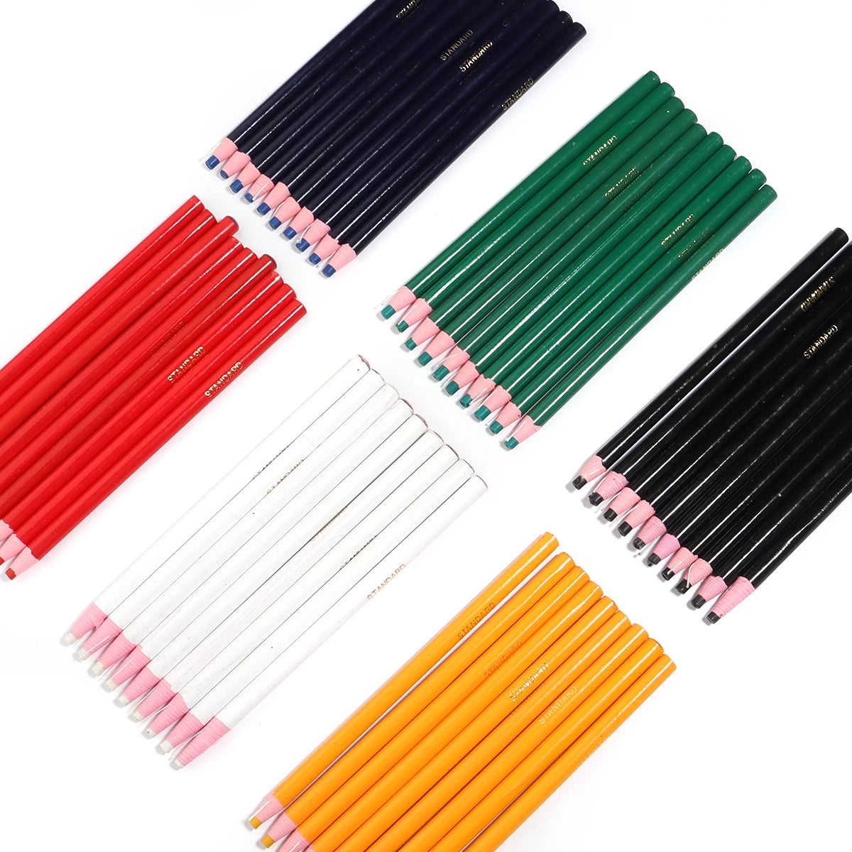 6pcs Multicolor Fabric Cloth Marker Pencils Cut-free Sewing Chalk Tailor Pen for Garment Leather Marking Crayon Sewing Tools