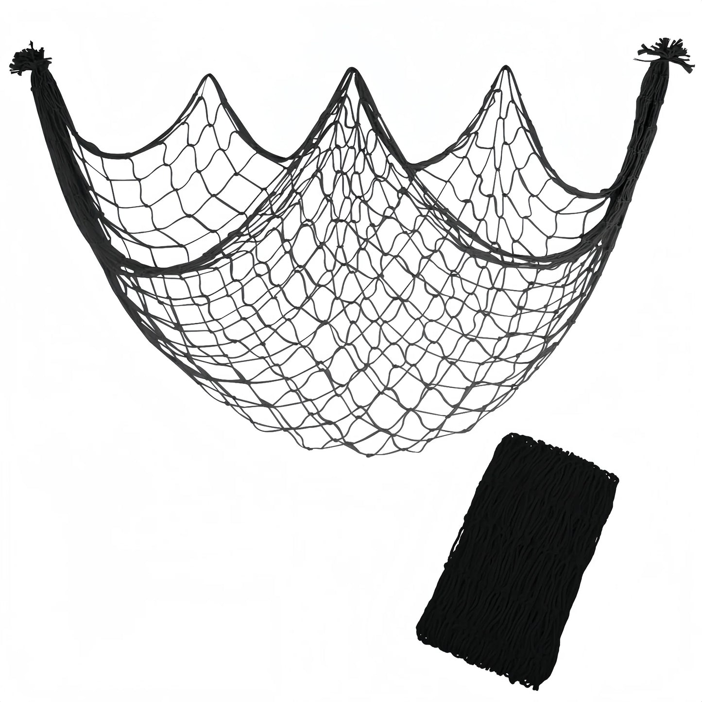 80x40 Inch Fishing Net Decor, Thick Natural Material Nautical Mesh, Wall Table Ceiling Decoration for Halloween Christmas Par