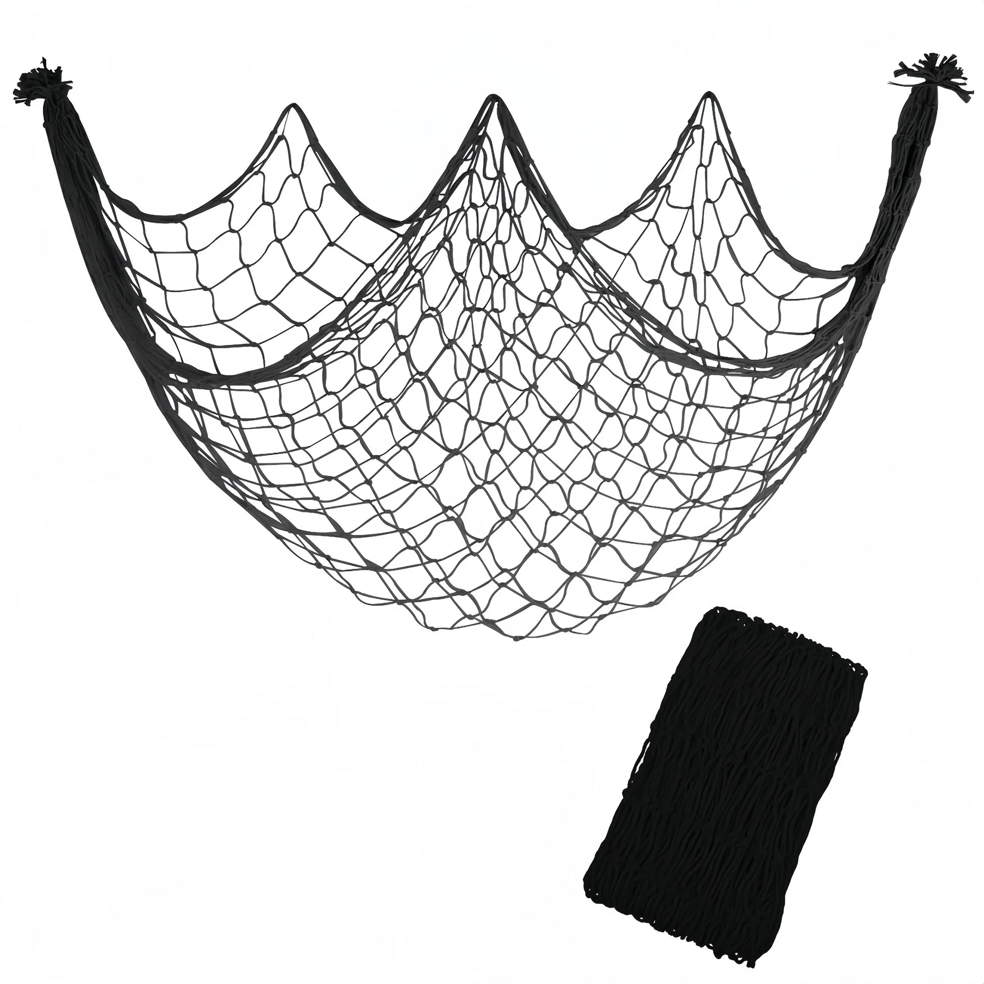 80x40 Inch Fishing Net Decor, Thick Natural Material Nautical Mesh, Wall Table Ceiling Decoration for Halloween Christmas Par