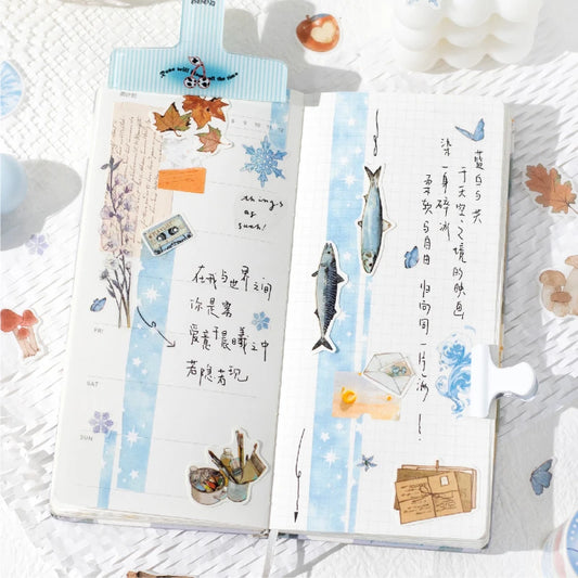 Journal GO 6/5x200cm Instagram Cute Daily Guka Tape Stickers DIY Stationery Scrapbooking Journaling Decorative Masking Tape