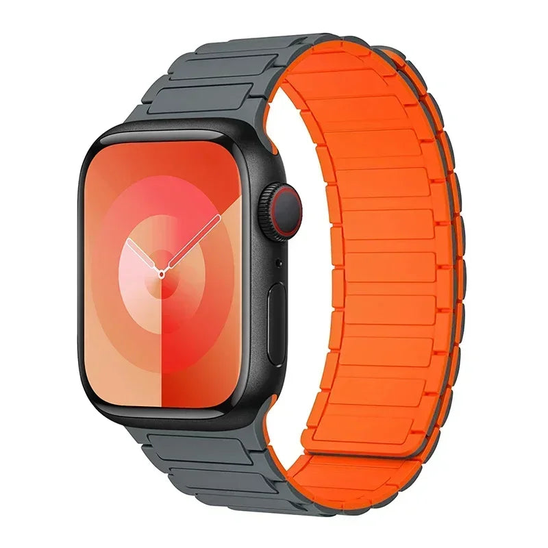 Magnetic Loop for Apple Watch Bands 44mm 40mm 49mm 45mm 41mm 38mm Silicone Bracelet iWatch Series 9 8 7 6 5 4 3 Se ultra 2 st
