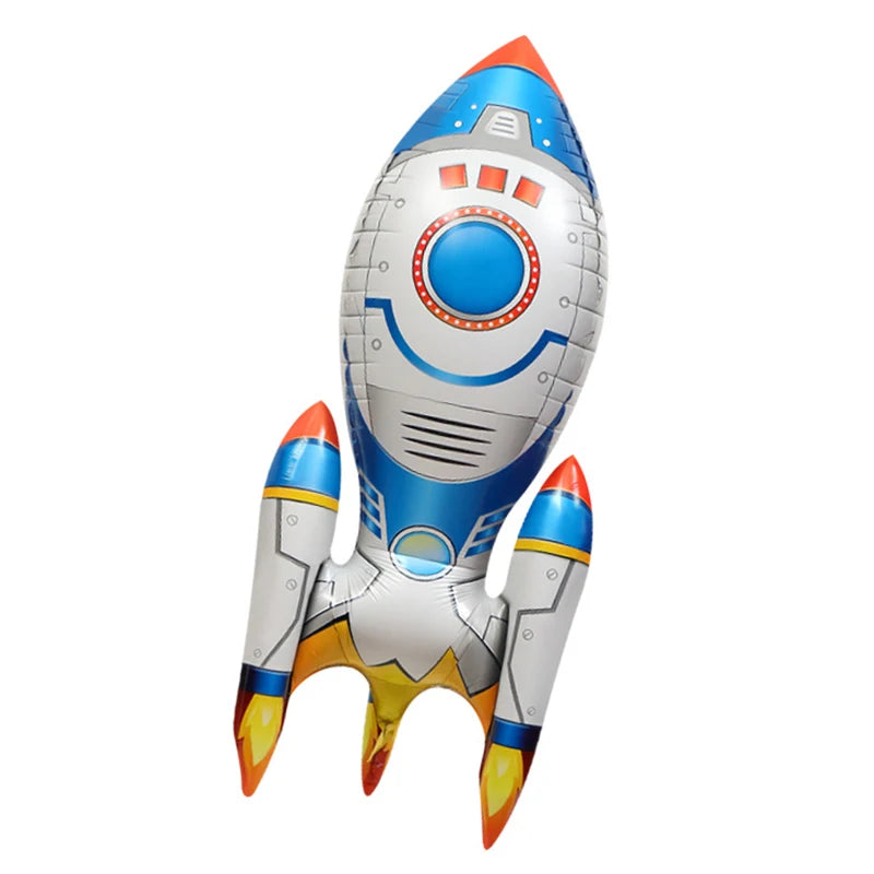 3D Astronaut Foil Balloon Rocket Balloons Space Ballons For Boy Kids Astronauta Universe Series Outer Space Birthday Party De