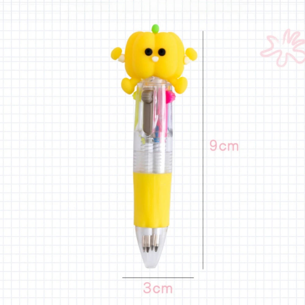 5-30 Pcs Cute Cartoon Four-color Pen for Kids Birthday Kindergarten Home-school Carnival Christmas Boys and Girls Gift Reward