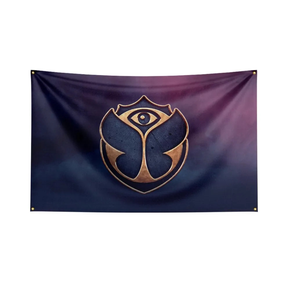 Tomorrowland Festival Flag Polyester Digital Printing Electronic Music Banner - J0245 / 150X240CM