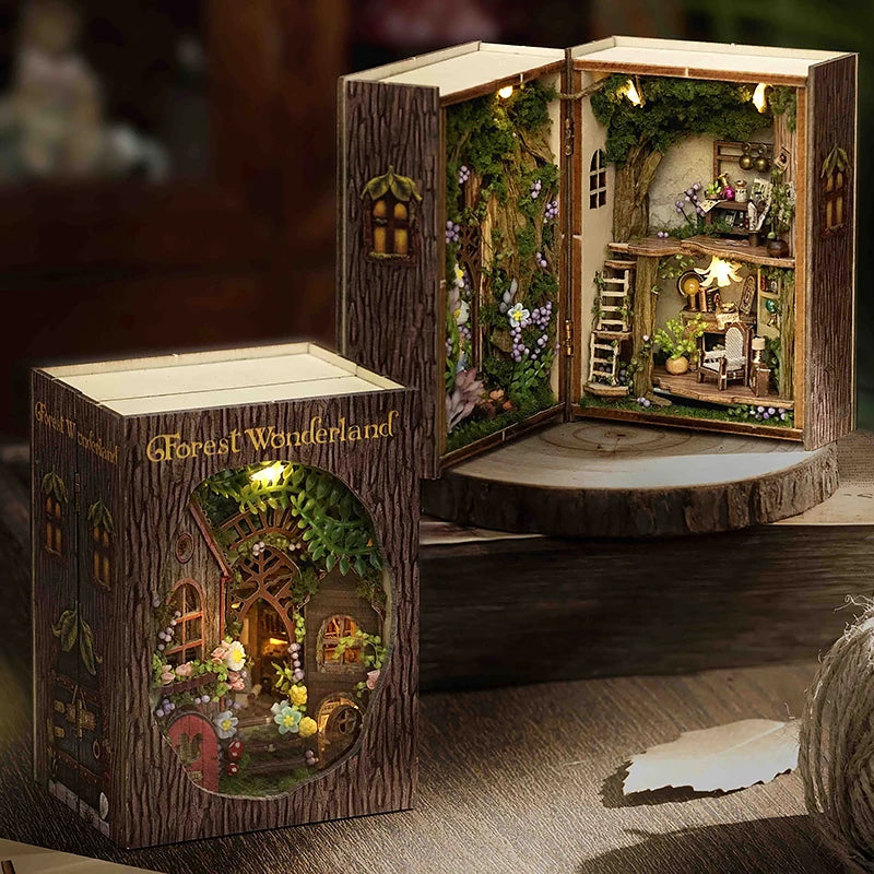 DIY Miniature Doll House 3D Puzzle Small House Assembly Building Model Kit Toys Home With Furniture Lighting Wooden Crafts Gi