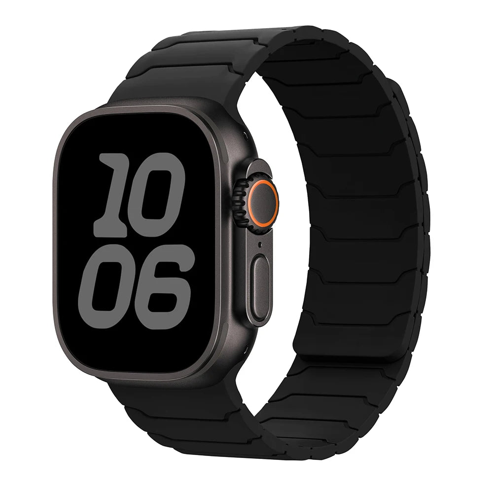 magnetic Strap For Apple Watch Band ultra 2 3 49mm 44mm 40mm 41mm 46mm 42mm 45mm 38 Silicone Bracelet IWatch Series 11 9 8 SE