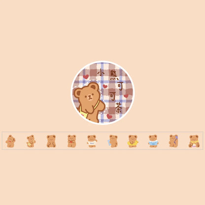 1 pc Kawaii Cartoon Washi Masking Tape Scrapbooking DIY Decorative Journal Stationery School Supplies Gift
