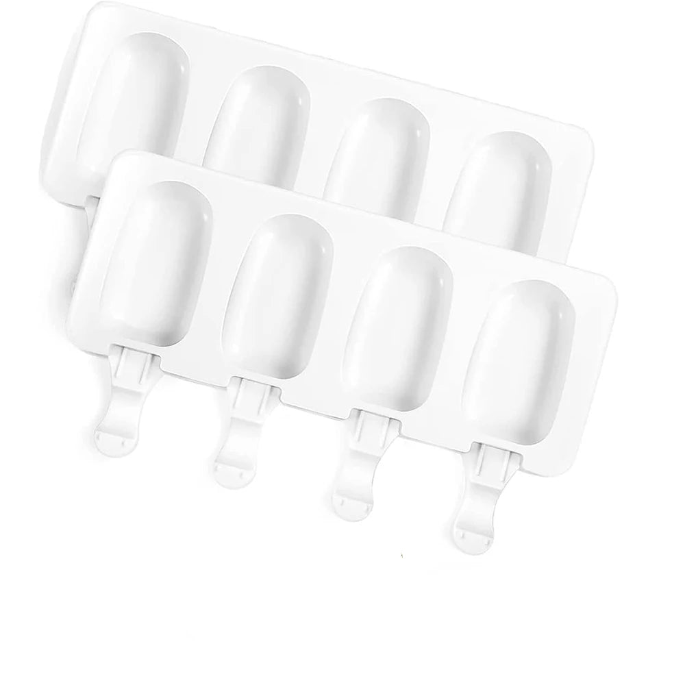 Silicone Ice Cream Mold Magnum Silicone Mold DIY Fruit Juice Ice Pop Cube Maker Tray Popsicle Mould Baking Accessorie - 2pcs 