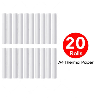 A4 Thermal Paper 21x29.7cm Quick-Dry Glossy & Clear Print Portable Printer Durable Quality Portable Printing Paper Thermal Pa