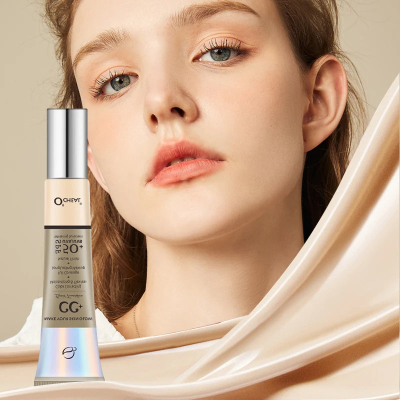 Ocheal 30g CC Cream Foundation Waterproff Concealer Moisturizing Sunscreen Liquid SPF 50+ Long Lasting Brightening Makeup Pri