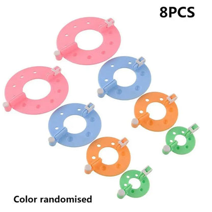 8pcs Wool Ball Maker Knitted Tools Yarn Pompon Wool Plush Ball Set Fluff Ball Wool Ball Production Tools Pompoms