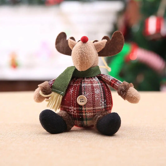 Snowman Doll Merry Chirstmas Decor for Home Table 2023 Elk Doll Christmas Ornaments Santa Claus Navidad Gift Happy New Year 2