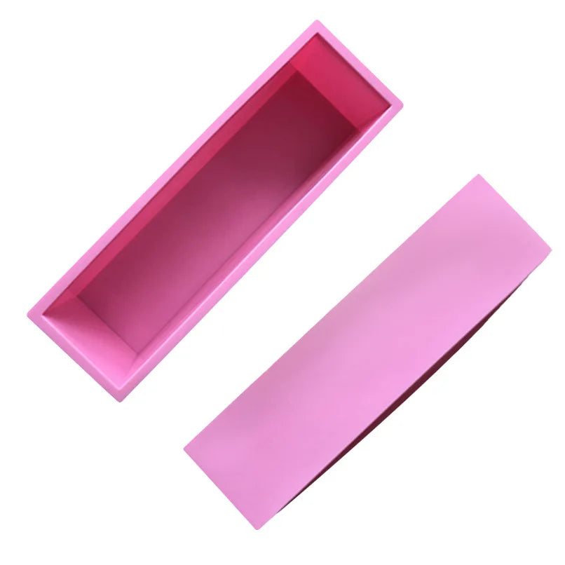 Soap Making Tools Wood Cutting Box 1200g Silicone Soap Mould Rectangular Toast Loaf Mold DIY Handmade Tool - 5