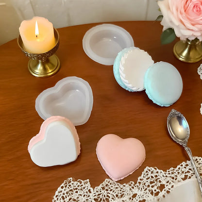 Macaron 3D Silicon Mold for Candle Soap Making Fondant Cake Molds Chocolate Candy Dessert Decor DIY Art Crafts Baking Mould T