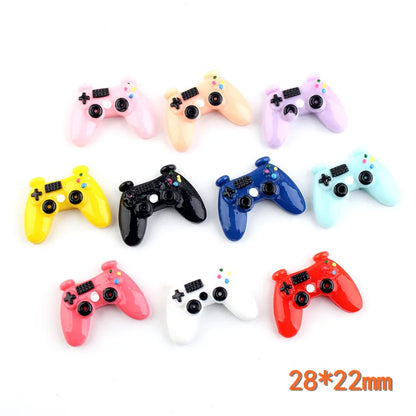 8pcs Resin Flatback Miniature Game Controller Cabochon Kawaii Flat Cabochons DIY Craft Decoration Accessories - 8pcs A