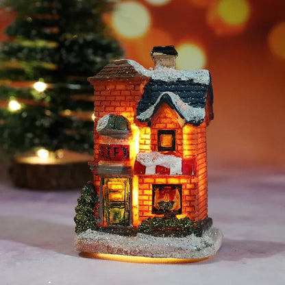Christmas House Light Ornaments Xmas Gift New Year Navidad For Home Party wedding Decorations Bedroom With Battery Night Ligh