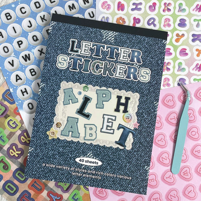 Random Cover Letter Sticker Books, Varied And Diverse Letter Stickers for DIY Crafts, Scrapbooks, Mugs, Mailbox, Bulletin Boa