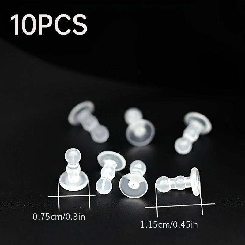 Silicone Ear Pad-anti-piercing Earring, Full Coverage Earplug Safety Earring Back for DIY Production, Jewelry Production