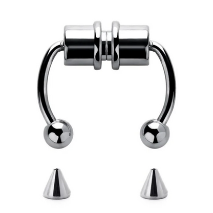 Magnetic Horseshoe Nose Rings, 316L Stainless Steel, Faux Septum Rings, Fake Piercing, Clip on, Hoop Rings, Gift for Women, G