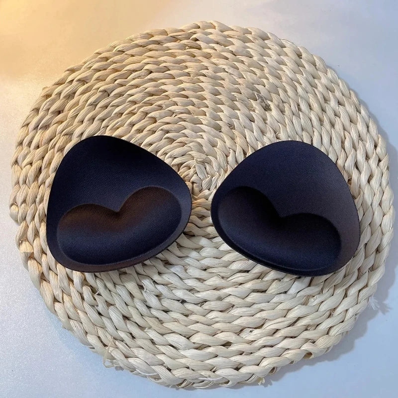 2pcs Silicone Bra Inserts Breast Pads Sticky Push-up Women Bra Cup Thicker Nipple Cover Patch Bikini Inserts for Swimsuit Gif