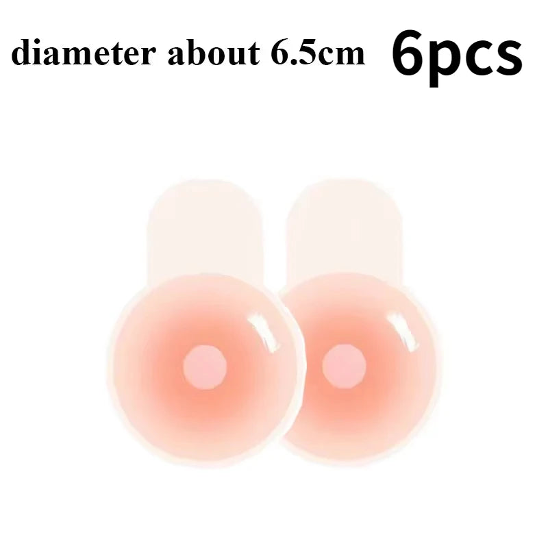 New Reusable Silicone Nipple Cover for Women Bra Sticker Breast Petal Strapless Bra Invisible Boob Pads Chest Pasties Intimat