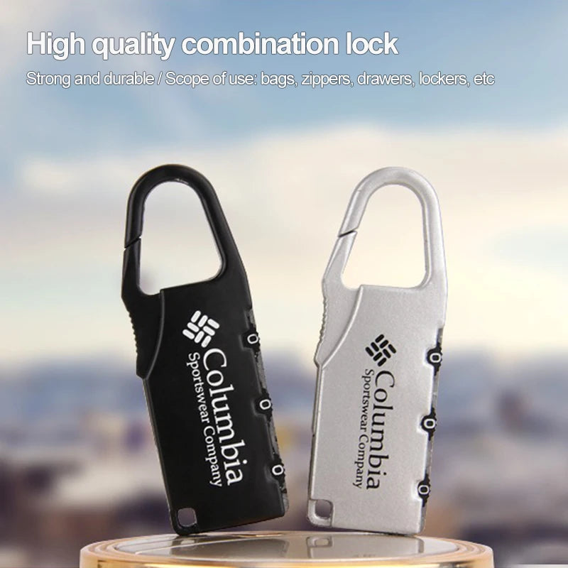 Alloy Combination Code Number Lock Padlock Luggage Lock for Zipper Bag Backpack Handbag Drawer Cabinet Luggage Lock Tools