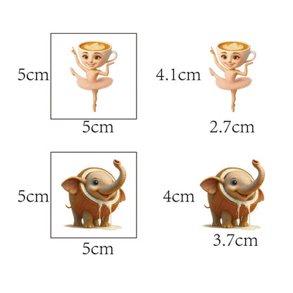 20pcs Tung Tung Sahur Abstract Animal Tattoo Stickers Italian Brainrot Funny Temporary Waterproof Tattoos Decals Kids Party G