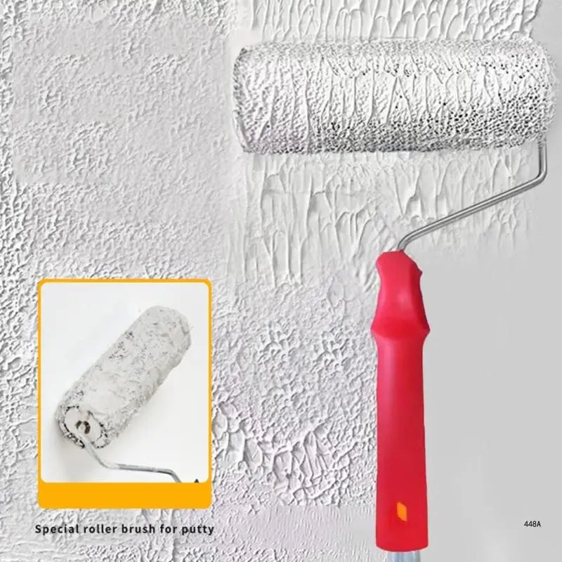 Wall Brush Putty Roller Texture Pattern Roller Brush Drywall Compound Roller for Smooth Plastering Construction Tool