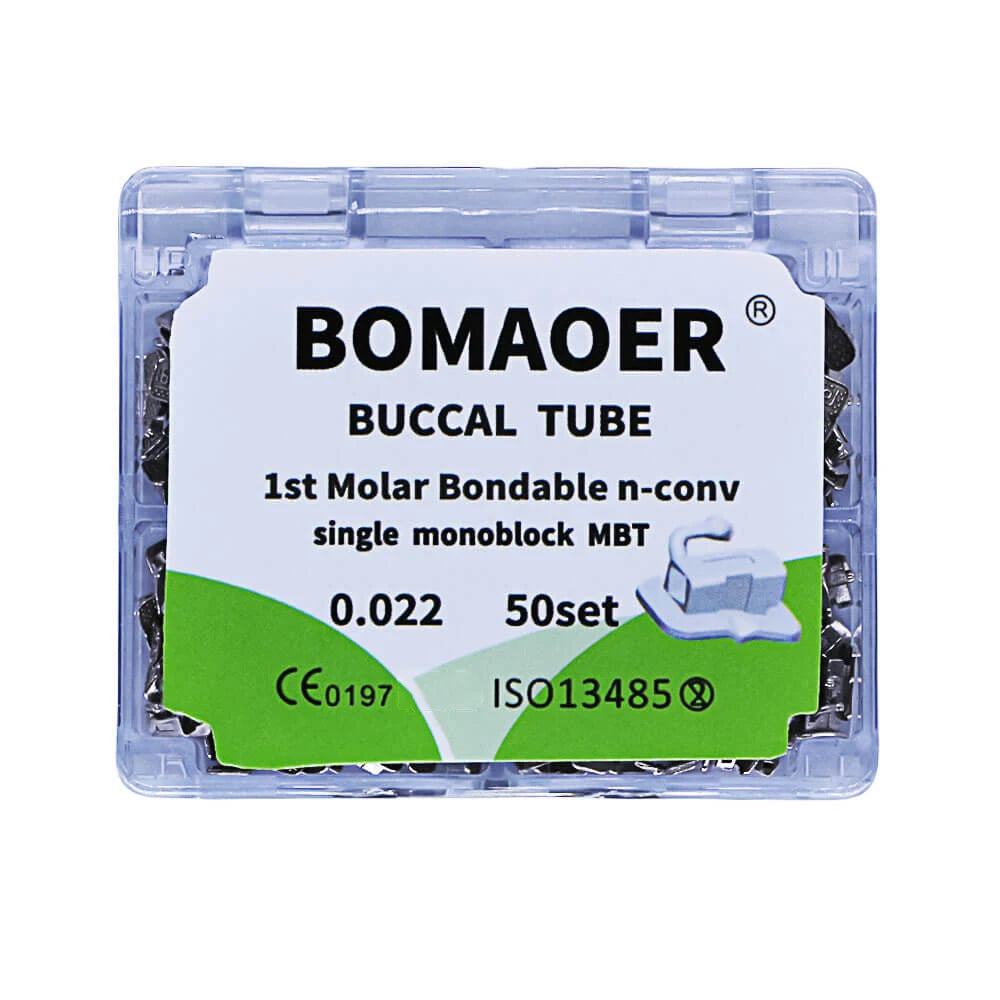 Dental Orthodontic Tubes 1st Molar Bondable 50 Sets Orthodontics Accessories Dentistry Materials Odontorthosis Roth MBT Bucca
