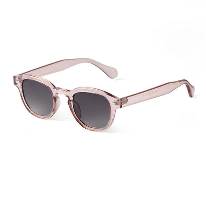 JNPCXI Vintage Round Sunglasses Women Men Retro Rivet Blue Gradient Female Sun Glasses UV400 - C10 Tea Gray