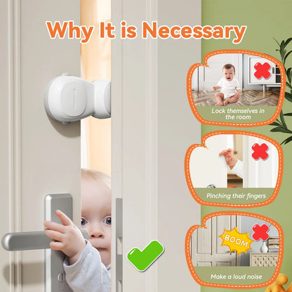Child Safety Finger Pinch Guard Baby Safety Rotating Door Stopper Prevent Door Injuries for Kids or Pets