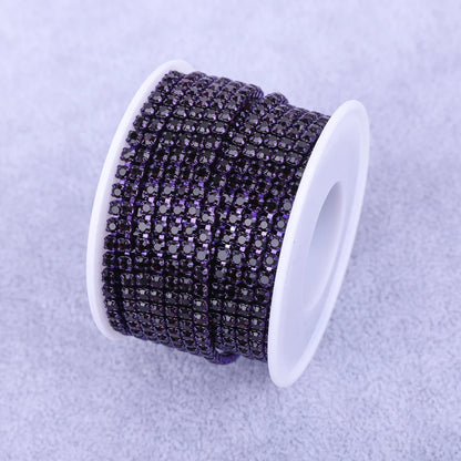 Crystal 10 Yard Rhinestones Trim Stone Cup Chain Gold Diamond Strass Decorative Applique Crystal Trimmings For Dresses - Amet