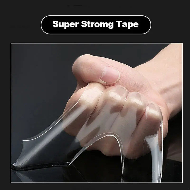 Nano Tape Super Strong Double-Sided Adhesive Tape Transparent Reusable Waterproof Tapes Heat Resistance Bathroom Home Decorat