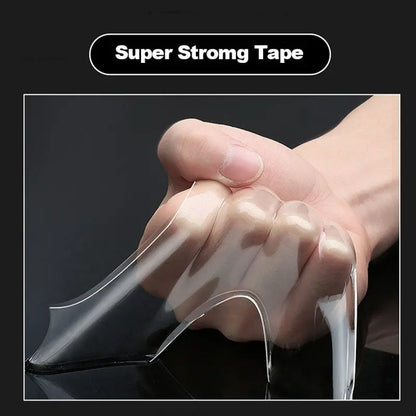 Nano Tape Super Strong Double-Sided Adhesive Tape Transparent Reusable Waterproof Tapes Heat Resistance Bathroom Home Decorat