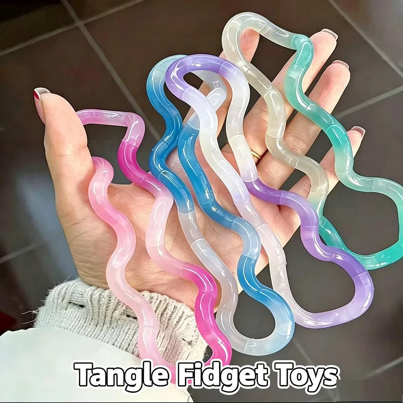 Tangle Fidget Gifts Ornament Color Transformation Toys Finger Rope Toys Creative Party Gifts Stress Relieving Tangle Rope