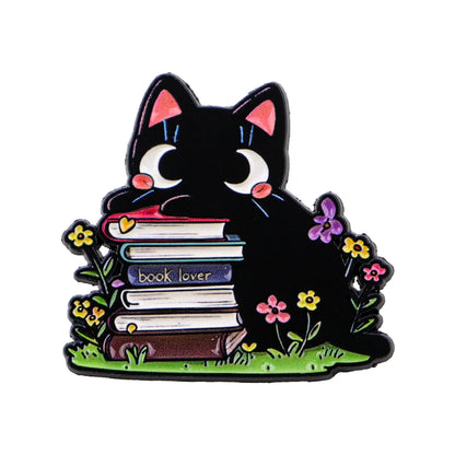 Book Lover Enamel Pin Cute Reading Themed Brooch "Just One More Chapter" Lapel Pins for Backpacks Bookworm Gift - 27