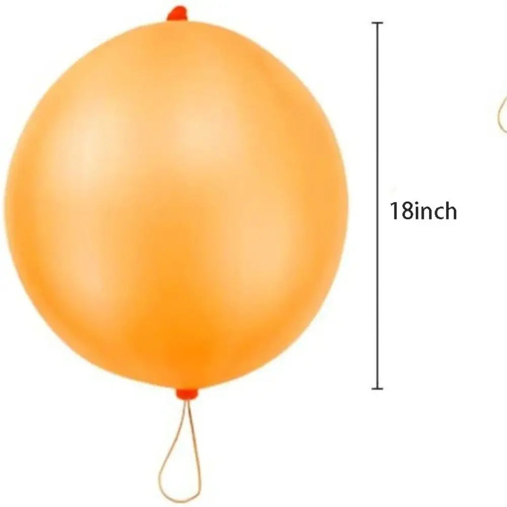 10Pcs Punch Balloons with Rubber Band 18inch Thicken Fun Ballon Birthday Party Baby Shower Kids Daily Games Wedding Decoratio
