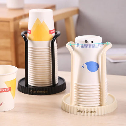 Household Disposable Paper Cup Holder, Desktop Paper Cup Storage Rack, Suitable For Living Room, Dining Room And Other Cup Ta