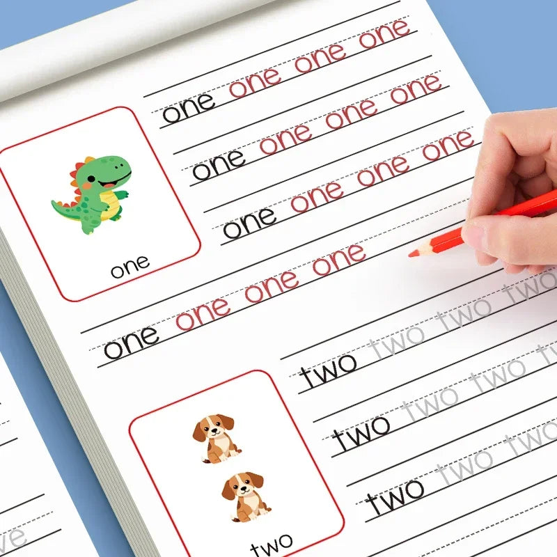 26 Alphabet Practicing Uppercase and Lowercase Letters English Coloring Book Pen Control Training Handwriting Practice Book