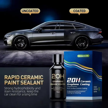 Graphene Ceramic Coating 20H/12H with Self Healing and UV Track Technology Car Detailing Professionals 10+ Years of Protectio