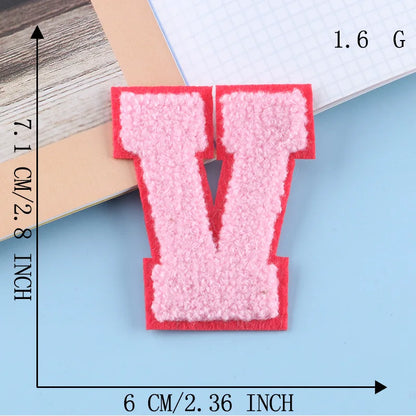Color Alphabet, Letter, Name, Patches for Clothing Hat, Cloth Sticker, Embroid, Garment Accessories, DIY Logo, Iron-on, Sewin