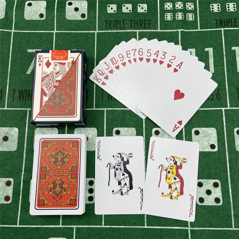Playing Cards Plastic Baccarat Texas Hold'em Poker 58mm(2.28inch)*88mm(3.46inch) PVC Pokers Board Game Waterproof Wearable Ca